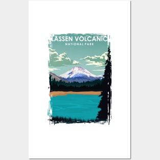 Lassen Volcanic National Park Travel Poster Posters and Art